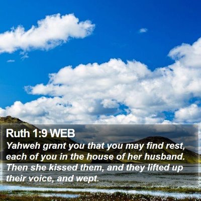 Ruth 1:9 WEB Bible Verse Image