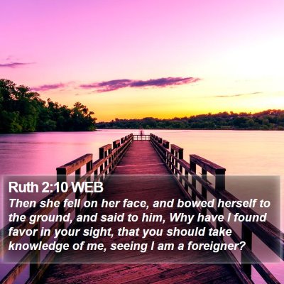 Ruth 2:10 WEB Bible Verse Image