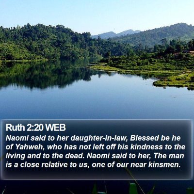 Ruth 2:20 WEB Bible Verse Image
