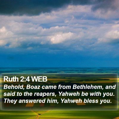 Ruth 2:4 WEB Bible Verse Image
