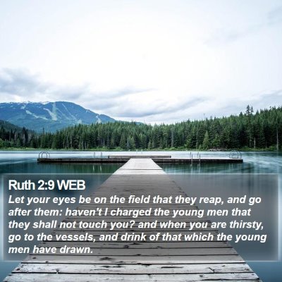 Ruth 2:9 WEB Bible Verse Image