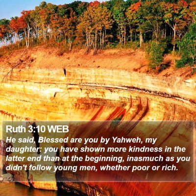 Ruth 3:10 WEB Bible Verse Image