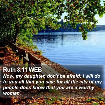 Ruth 3:11 WEB Bible Verse Image