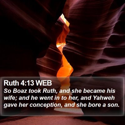 Ruth 4:13 WEB Bible Verse Image