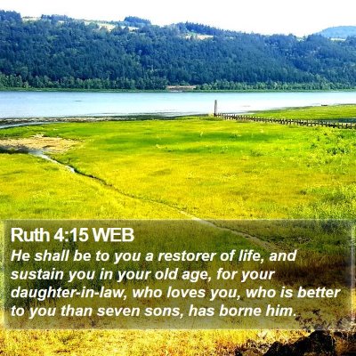 Ruth 4:15 WEB Bible Verse Image