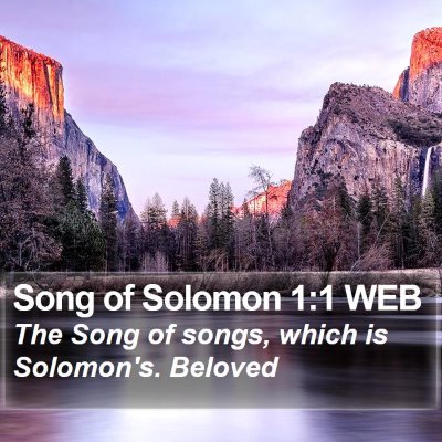 Song of Solomon 1:1 WEB Bible Verse Image