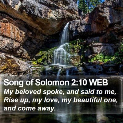 Song of Solomon 2:10 WEB Bible Verse Image