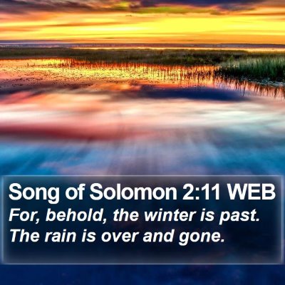 Song of Solomon 2:11 WEB Bible Verse Image