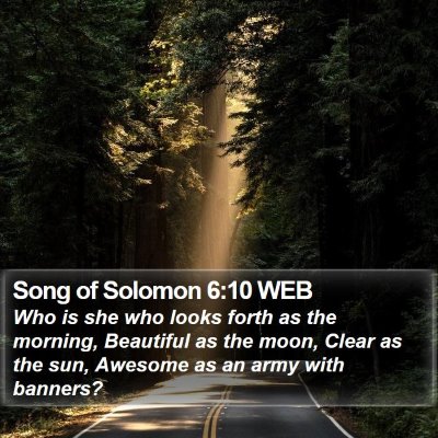 Song of Solomon 6:10 WEB Bible Verse Image
