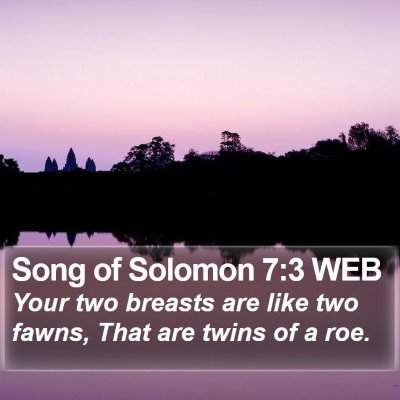 Song of Solomon 7:3 WEB Bible Verse Image