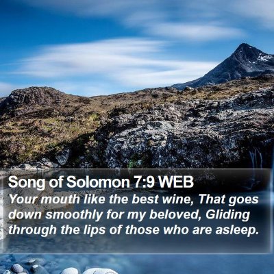 Song of Solomon 7:9 WEB Bible Verse Image