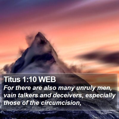 Titus 1:10 WEB Bible Verse Image