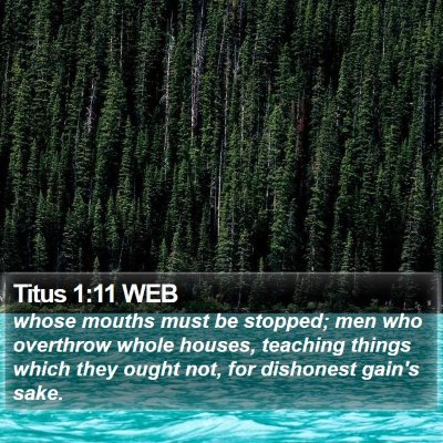Titus 1:11 WEB Bible Verse Image