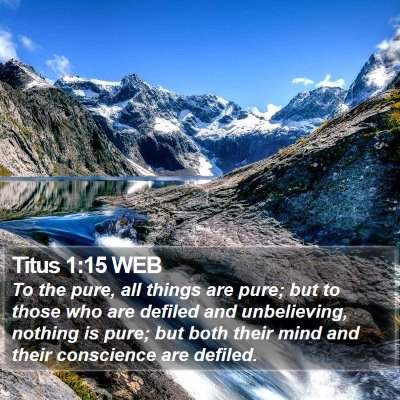 Titus 1:15 WEB Bible Verse Image