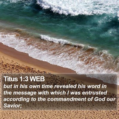 Titus 1:3 WEB Bible Verse Image