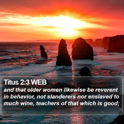 Titus 2:3 WEB Bible Verse Image