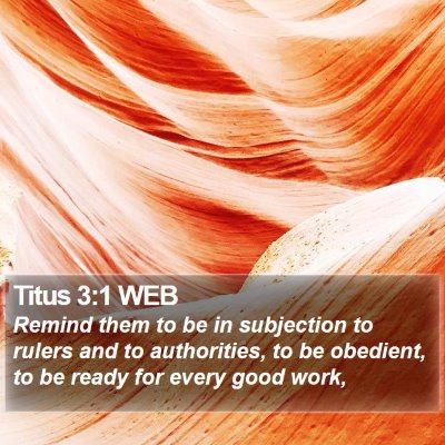 Titus 3:1 WEB Bible Verse Image
