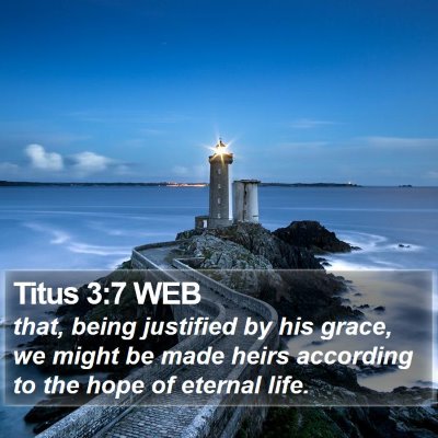 Titus 3:7 WEB Bible Verse Image