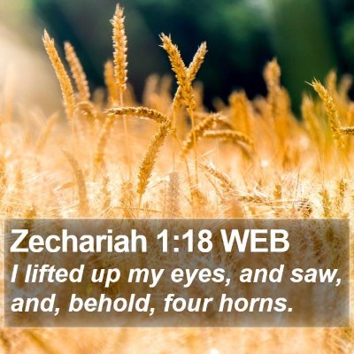 Zechariah 1:18 WEB Bible Verse Image