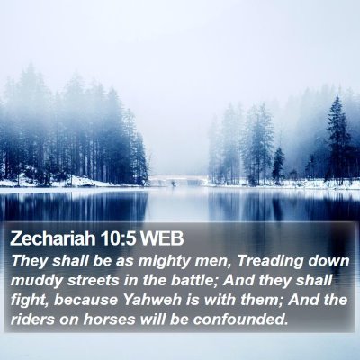 Zechariah 10:5 WEB Bible Verse Image