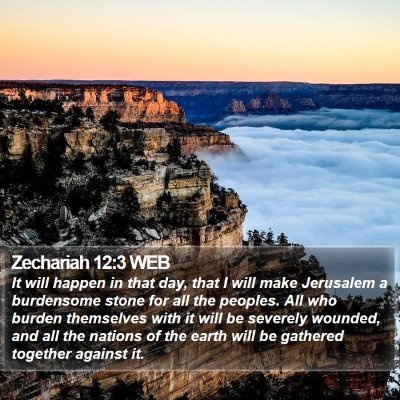 Zechariah 12:3 WEB Bible Verse Image
