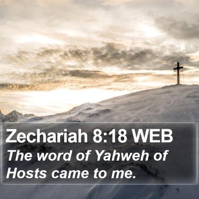 Zechariah 8:18 WEB Bible Verse Image