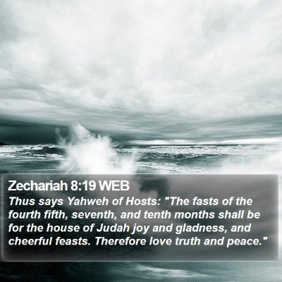 Zechariah 8:19 WEB Bible Verse Image