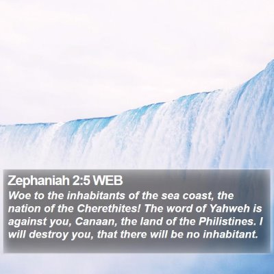 Zephaniah 2:5 WEB Bible Verse Image
