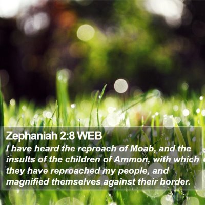 Zephaniah 2:8 WEB Bible Verse Image