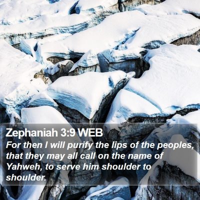Zephaniah 3:9 WEB Bible Verse Image