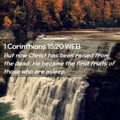 Picture 02 - 1 Corinthians 15:20 WEB - But now Christ has been raised from the dead. He - Bible Verse Picture