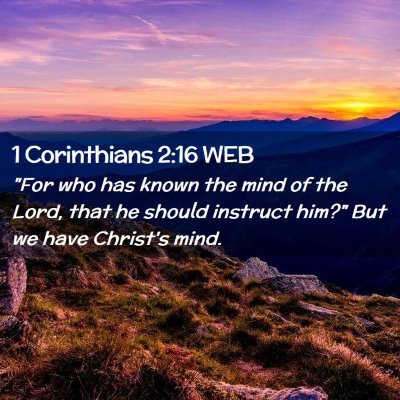 Picture 02 - 1 Corinthians 2:16 WEB - 