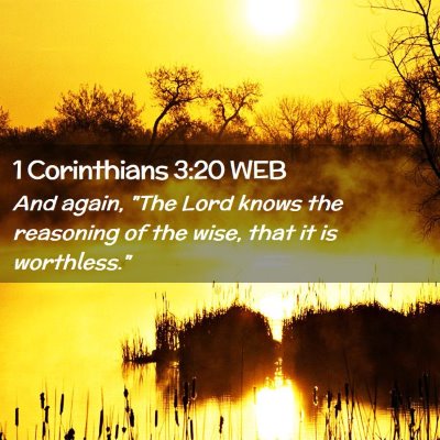 Picture 02 - 1 Corinthians 3:20 WEB - And again, 
