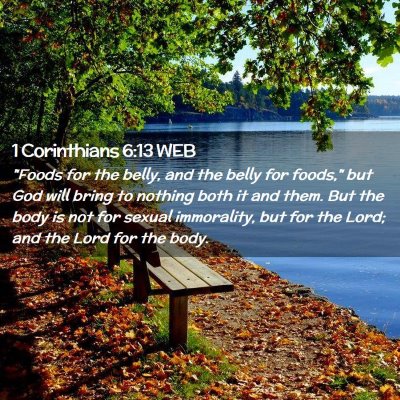 Picture 02 - 1 Corinthians 6:13 WEB - 