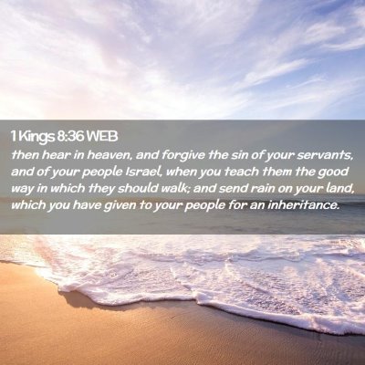 Picture 02 - 1 Kings 8:36 WEB - then hear in heaven, and forgive the sin of your - Bible Verse Picture