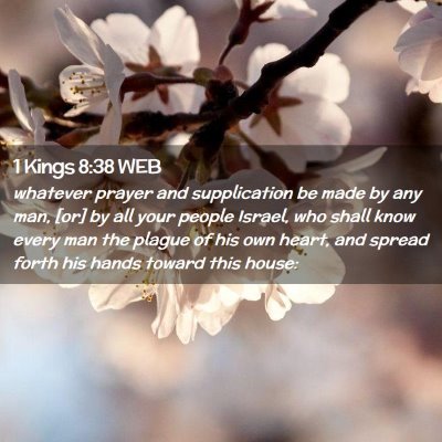 Picture 02 - 1 Kings 8:38 WEB - whatever prayer and supplication be made by any - Bible Verse Picture