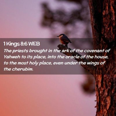 Picture 02 - 1 Kings 8:6 WEB - The priests brought in the ark of the covenant of - Bible Verse Picture