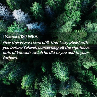 Picture 02 - 1 Samuel 12:7 WEB - Now therefore stand still, that I may plead with - Bible Verse Picture