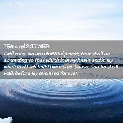 Picture 02 - 1 Samuel 2:35 WEB - I will raise me up a faithful priest, that shall - Bible Verse Picture