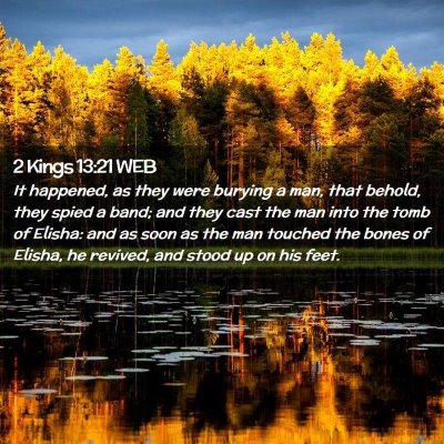 Picture 02 - 2 Kings 13:21 WEB - It happened, as they were burying a man, that - Bible Verse Picture