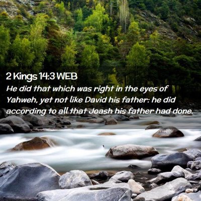 Picture 02 - 2 Kings 14:3 WEB - He did that which was right in the eyes of - Bible Verse Picture