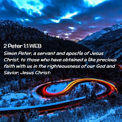Picture 02 - 2 Peter 1:1 WEB - Simon Peter, a servant and apostle of Jesus - Bible Verse Picture
