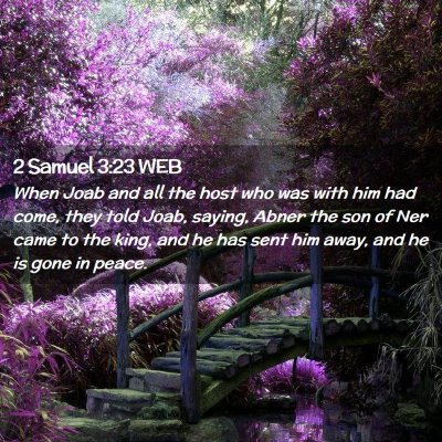 Picture 02 - 2 Samuel 3:23 WEB - When Joab and all the host who was with him had - Bible Verse Picture