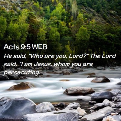 Picture 02 - Acts 9:5 WEB - He said, 