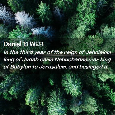 Picture 02 - Daniel 1:1 WEB - In the third year of the reign of Jehoiakim king - Bible Verse Picture