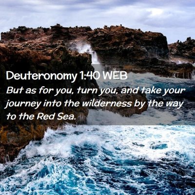Picture 02 - Deuteronomy 1:40 WEB - But as for you, turn you, and take your journey - Bible Verse Picture