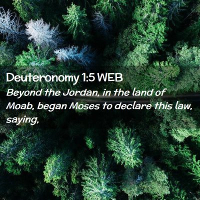 Picture 02 - Deuteronomy 1:5 WEB - Beyond the Jordan, in the land of Moab, began - Bible Verse Picture