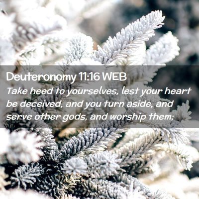 Picture 02 - Deuteronomy 11:16 WEB - Take heed to yourselves, lest your heart be - Bible Verse Picture