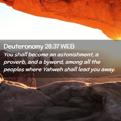 Picture 02 - Deuteronomy 28:37 WEB - You shall become an astonishment, a proverb, and - Bible Verse Picture