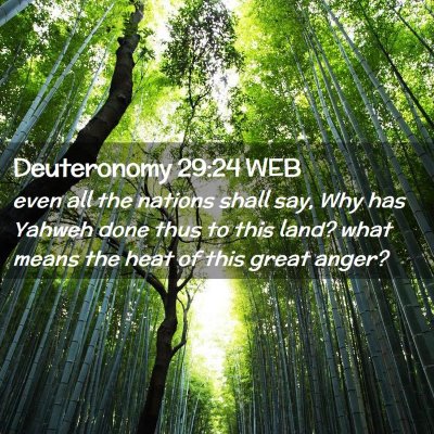Picture 02 - Deuteronomy 29:24 WEB - even all the nations shall say, Why has Yahweh - Bible Verse Picture